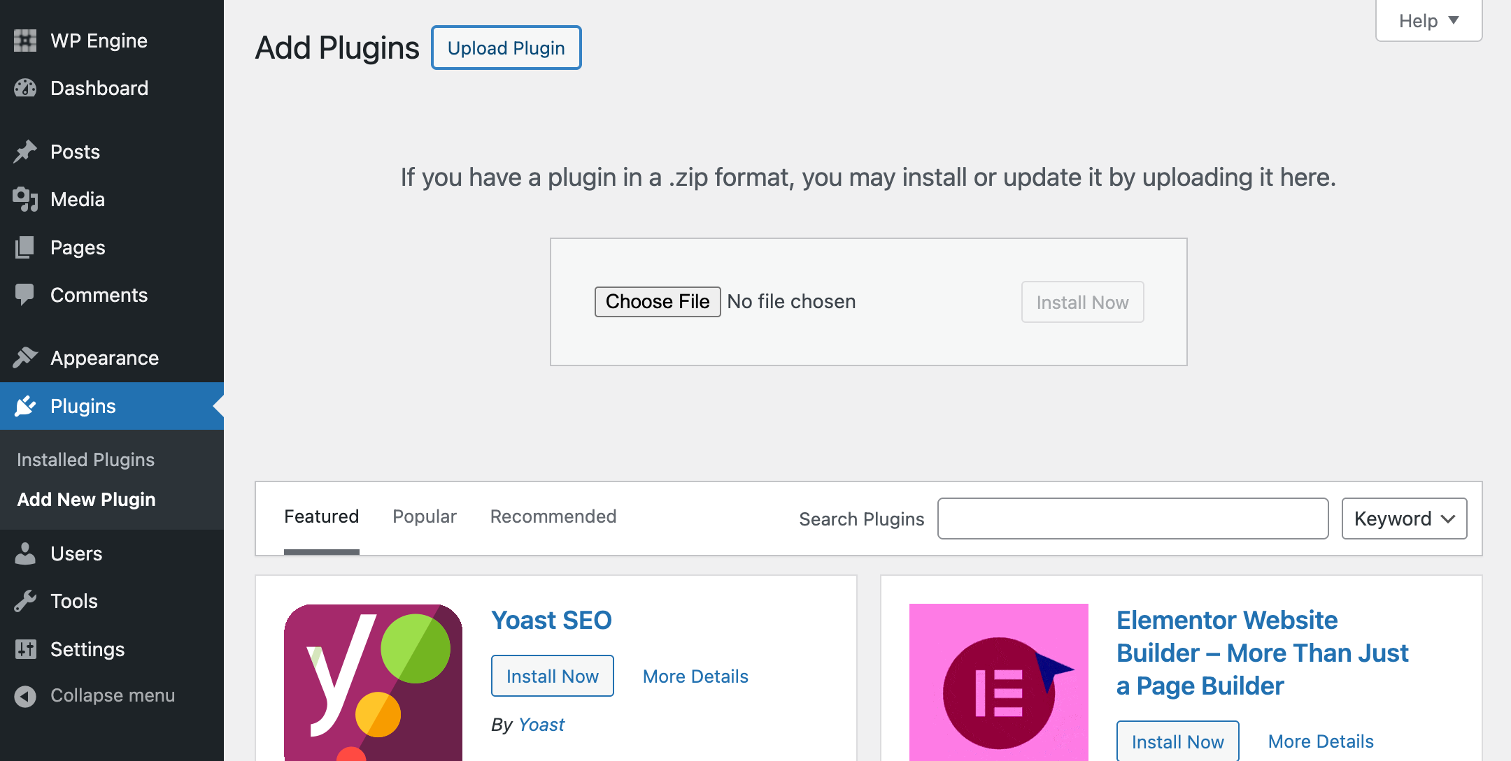 The “Choose File” button is shown.